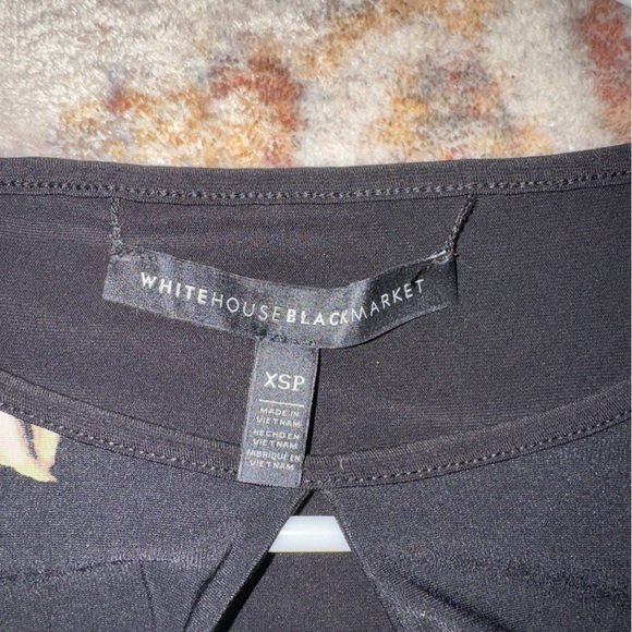 White House Black Market REVERSIBLE Black and Pink Floral Dress - Picture 3 of 4